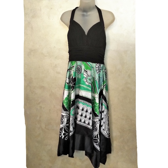 Sangria Dresses & Skirts - Sexy Scarf Hem Halter Dress by Sangria Like New 12